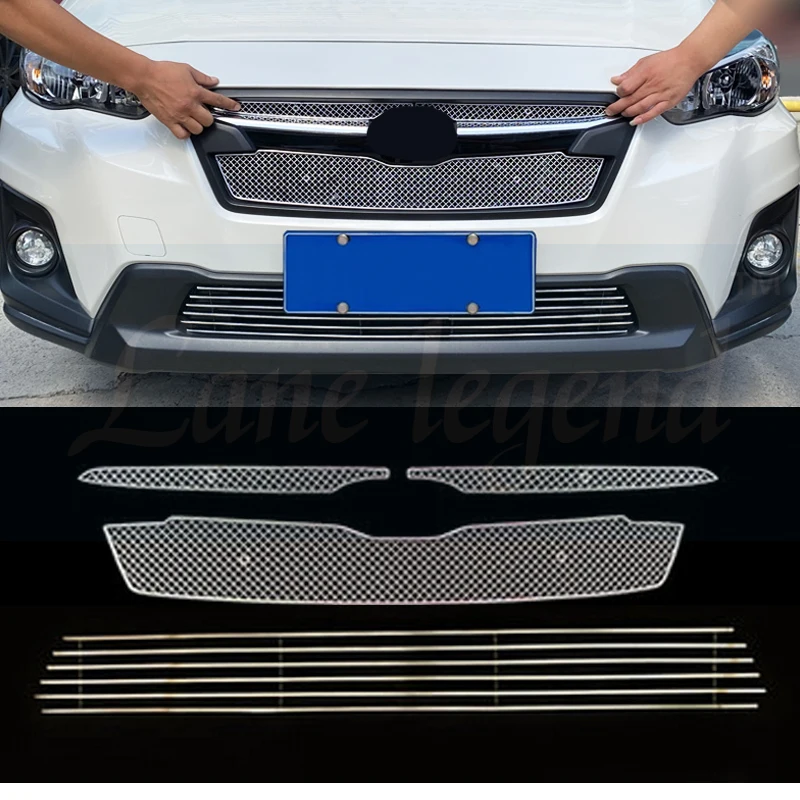 Решетка для гриля Subaru XV 2018 2019 2020 передняя решетка гонок обшивка сетка из
