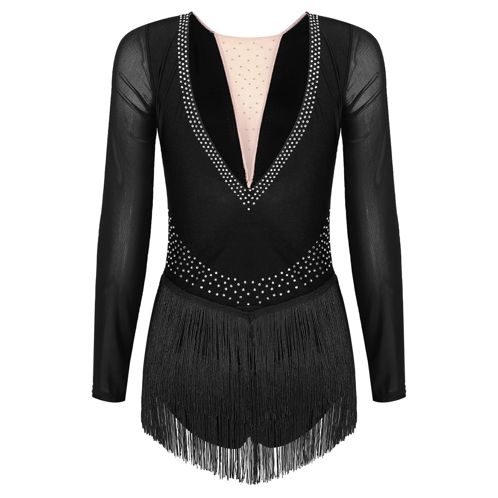 Женский танцевальный костюм для фигурного катания танцевальная одежда