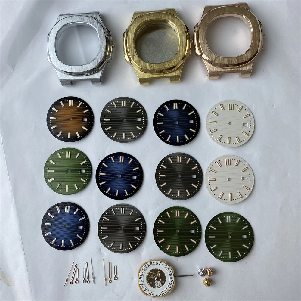 

Luxury Top Brand Men's 42mm Square Case Watch Luminous Dial Pointer Combination Men's Watch Accessories Set with Quartz Movement