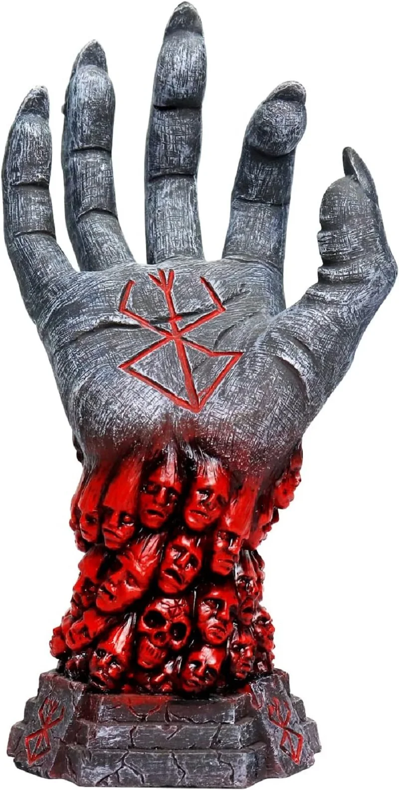 Статуя Берсерка Руны Скульптура Бог Берсеркер Дьявольская Рука Череп Правая