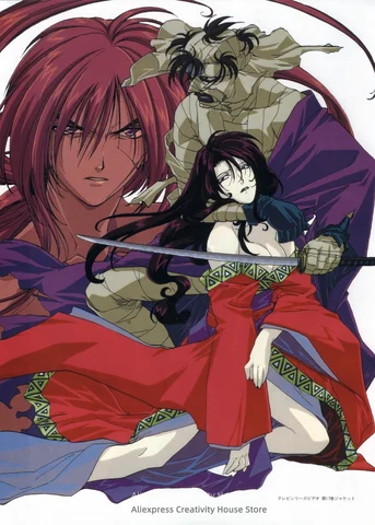 Rurouni Kenshin аниме анимация мультфильм манга стены художественный постер картина постеры и принты холсты живопись украшение для дома