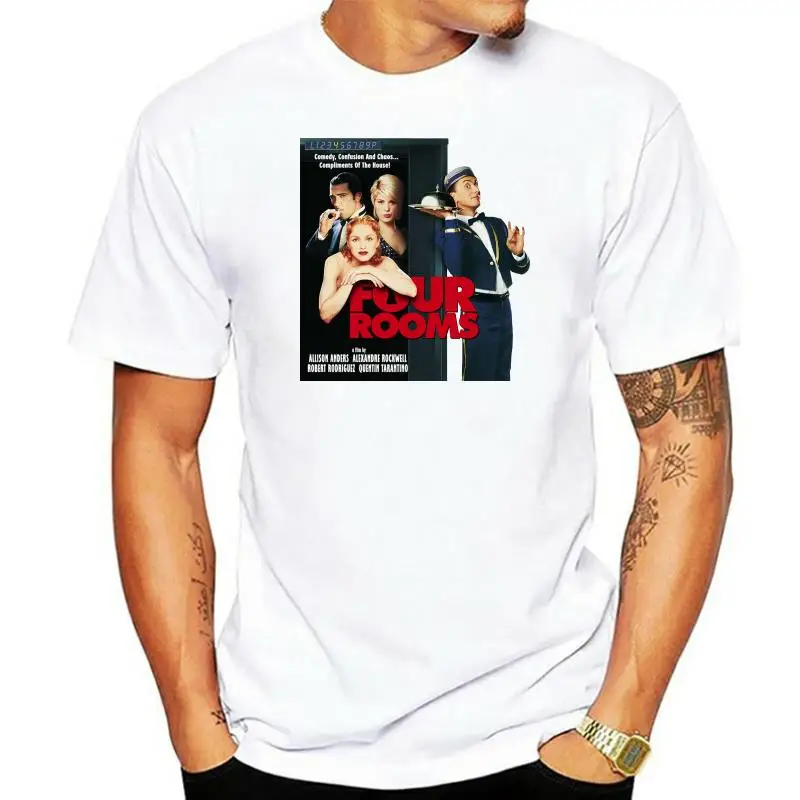 

Four Rooms V3 Movie Poster T Shirt Khaki White All Sizes S To 4Xl
