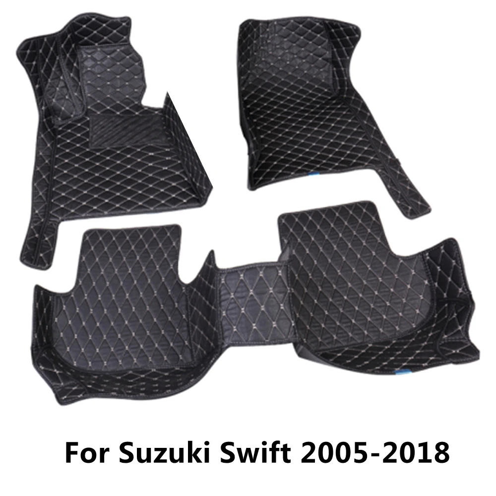 

SJ ALL Weather Custom Fit Car Floor Mats Front & Rear FloorLiner Styling Auto Parts Carpet Mat For Suzuki SWIFT 2005 06 07-2018