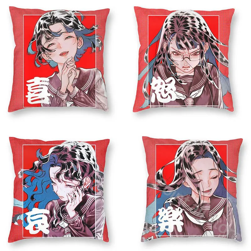 

New Mood Art Poster Pillow Cover Sofa Decoration Personality Exquisite Illustration Painting Cushion Home Decoration