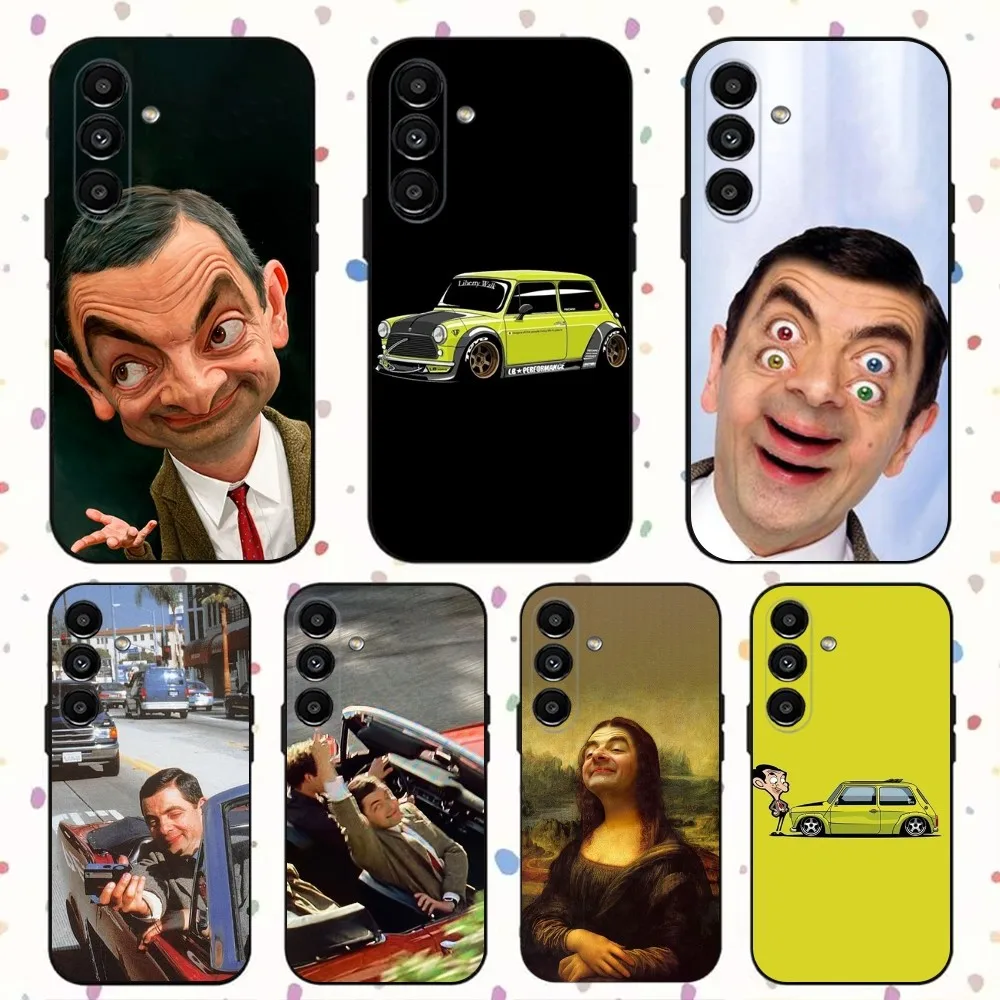 Забавный чехол Mr B- BeanS для телефона Samsung S24 S21 S22 S23 S30 Ultra S20 Plus Fe Lite Note 10 9 блестящий