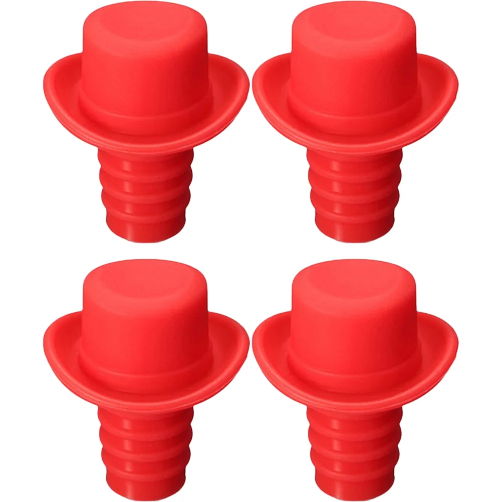

Stopper Bottle Stoppers Silicone Hat Champagne Saver Plug Beveragecap Rubbergrip Sparkling Preserver Decorative Vacuum Decor
