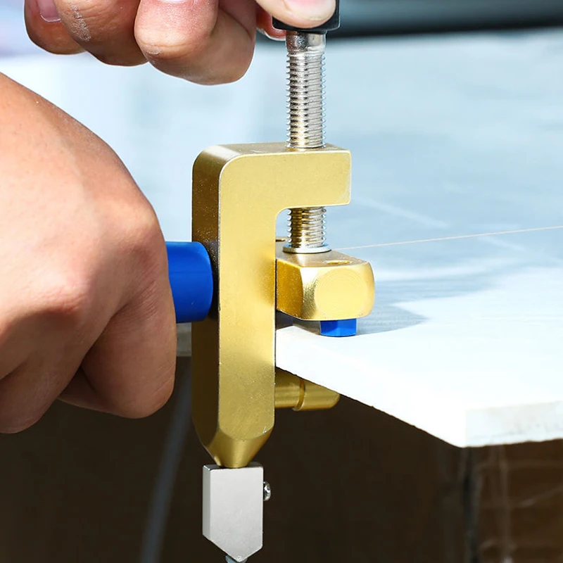 Резак для стеклокерамической плитки с ножевым колесом 2 в 1 алмазный роликовый