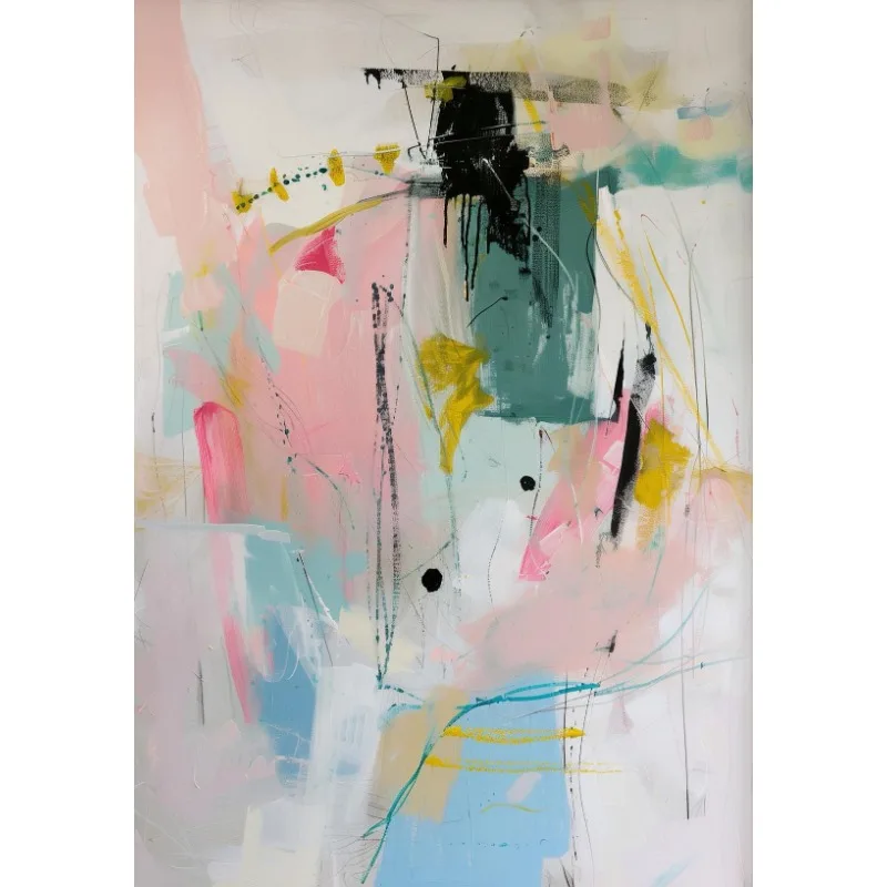 Абстрактный печатный постер на холсте