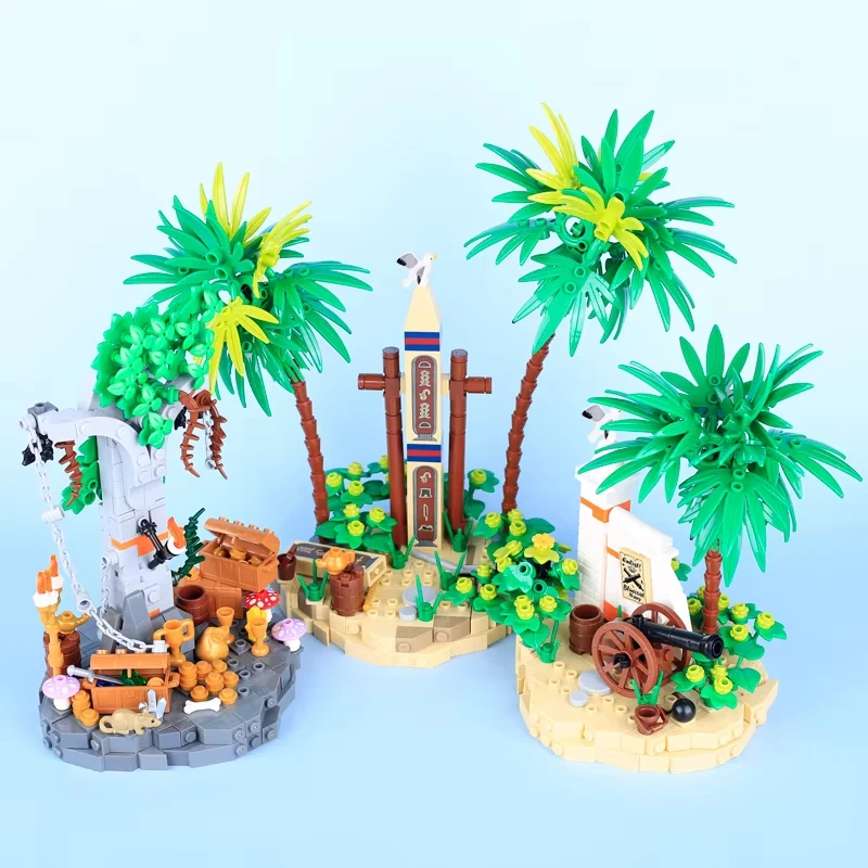 Фото MOC средневековое армейское оружие, строительные блоки, пушка, пиратский корабль, солдаты, фигурки, военная сцена, сборка, мини-кирпичная игрушка, подарки №5