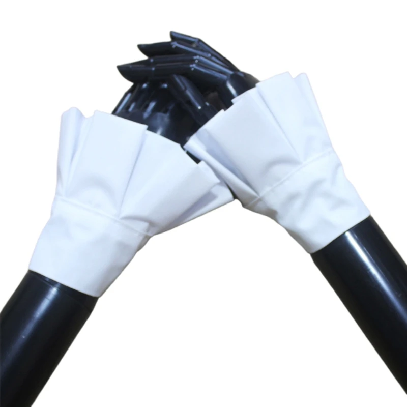 

Sweet Ruffle Sleeves Girls Pleated Wrist Cuffs for Woman Sweater Skirt Wrist Cuffs Female Pleated Wrist Cuffs Supplies