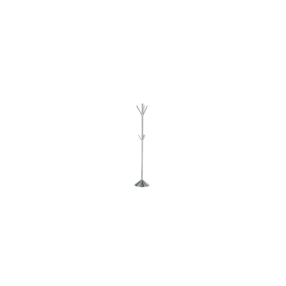 

Nail Coat Hanger with Brushed Steel Finish 6 Coat Hooks Height 68