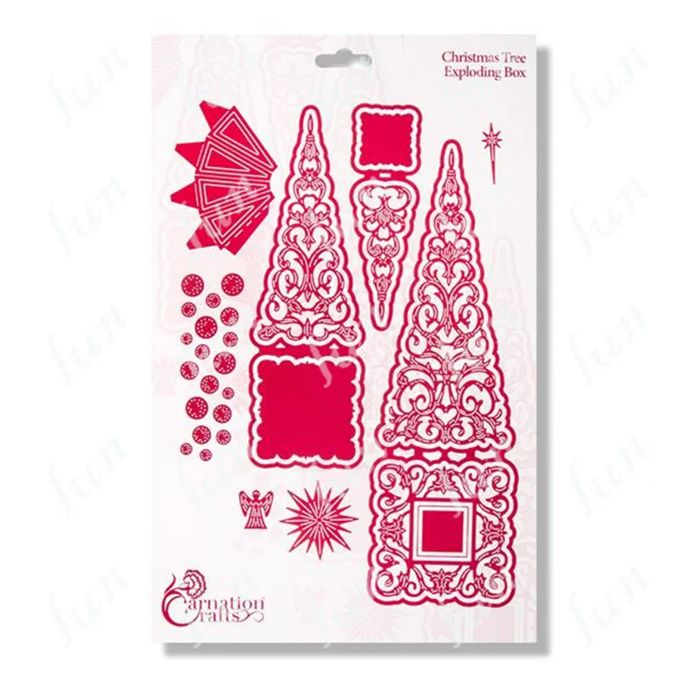 

Hot Selling Christmas Tree Exploding Box Die Cutter Set Cutting Dies Folder Scrapbooking Material DIY Craft Paper Stencil Decor
