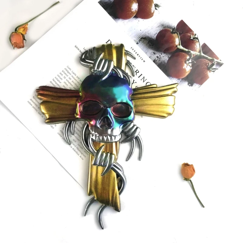 

Силиконовые 3D формы в виде розового распятия, форма в виде черепа из креста и смолы для настенных подвесок из эпоксидной смолы, декор для спальни, художественное ремесло, украшение для дома