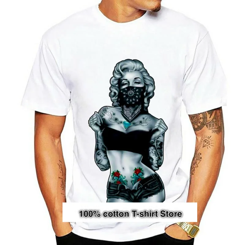 

Camiseta Sexy de Marilyn Monroe para hombre, ropa informal de moda, tops de estilo Harajuku 3D, 2779D