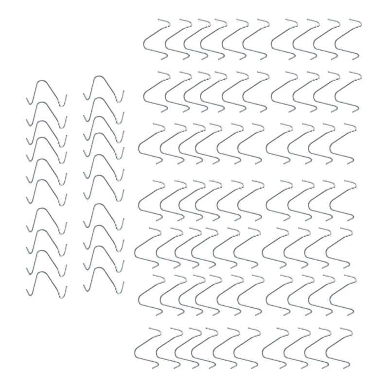 Упаковка из 200 оцинкованных зажимов для проволоки забора. Простая установка.