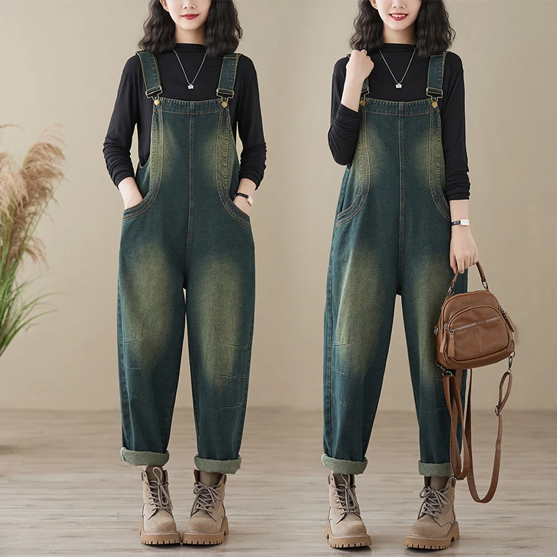 Aricaca высококачественные женские брюки с широкими штанинами джинсовые на