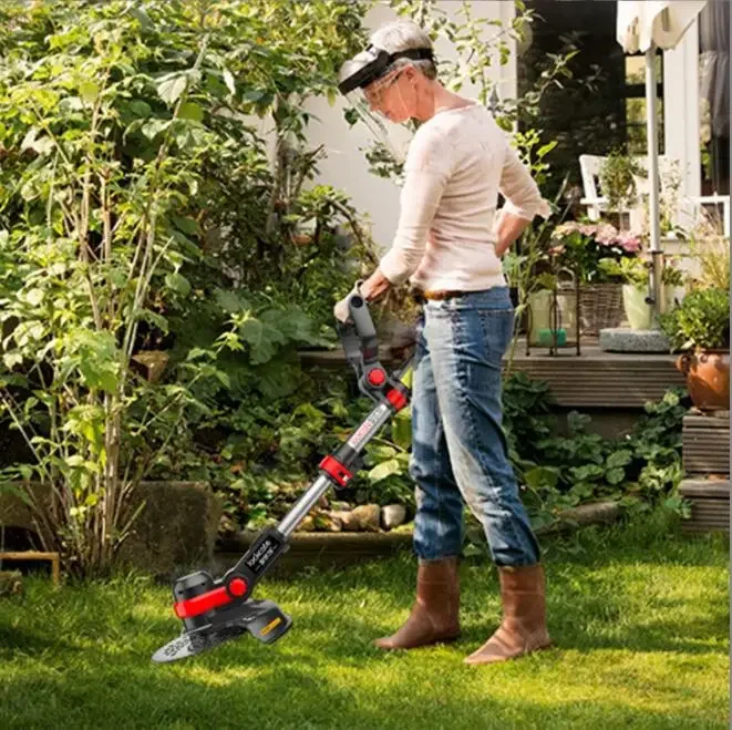 Электрическая маленькая домашняя газонокосилка ручной литиевый садовый триммер
