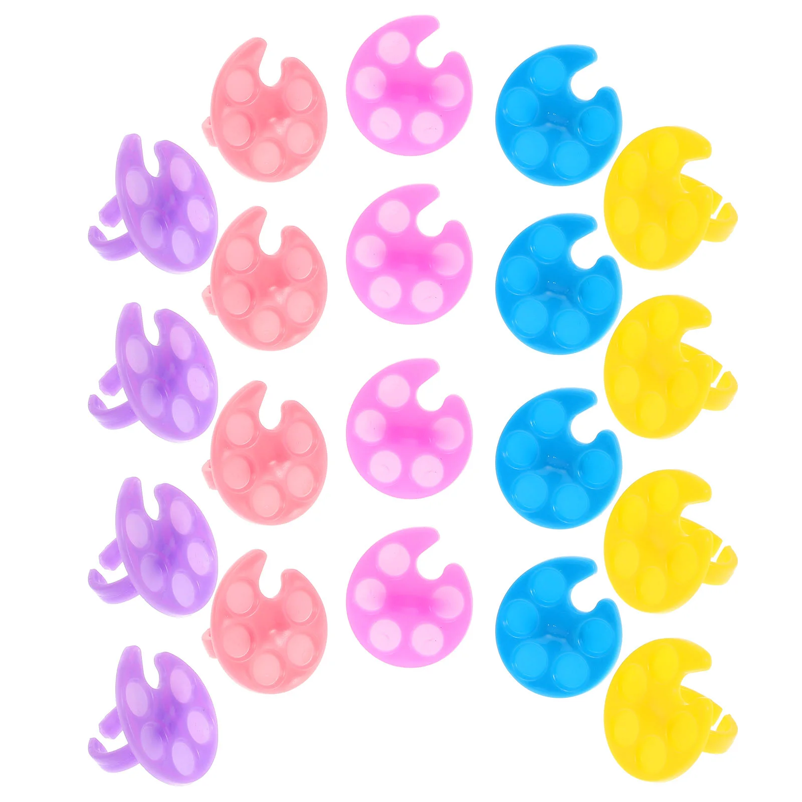 20 шт. маникюрные инструменты палитры цветов для ногтей гель-лак смешивания