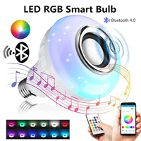 e27 rgbw wireless bluetooth speaker bulb led music playing lamp night light with remote control for home spotlight music lamp