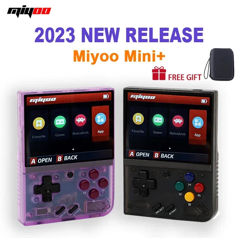 

Портативная Ретро игровая консоль MIYOO MINI + Plus 3,5 ”OCA IPS HD экран Wi-Fi портативная игровая консоль с открытым исходным кодом Linux система OnionOS