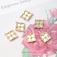 mimo jewelry copper plated genuine gold retro lace white fritillary diamond pendant hand accessories