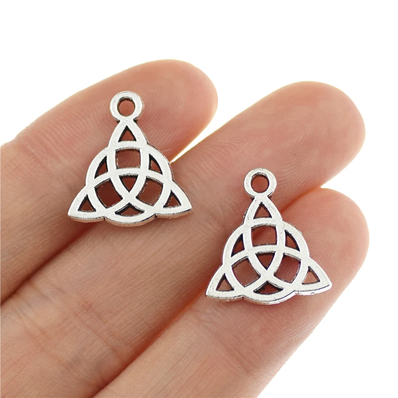 

Подвеска серебряная в античном стиле для браслета, 20 шт., 16 х15 мм