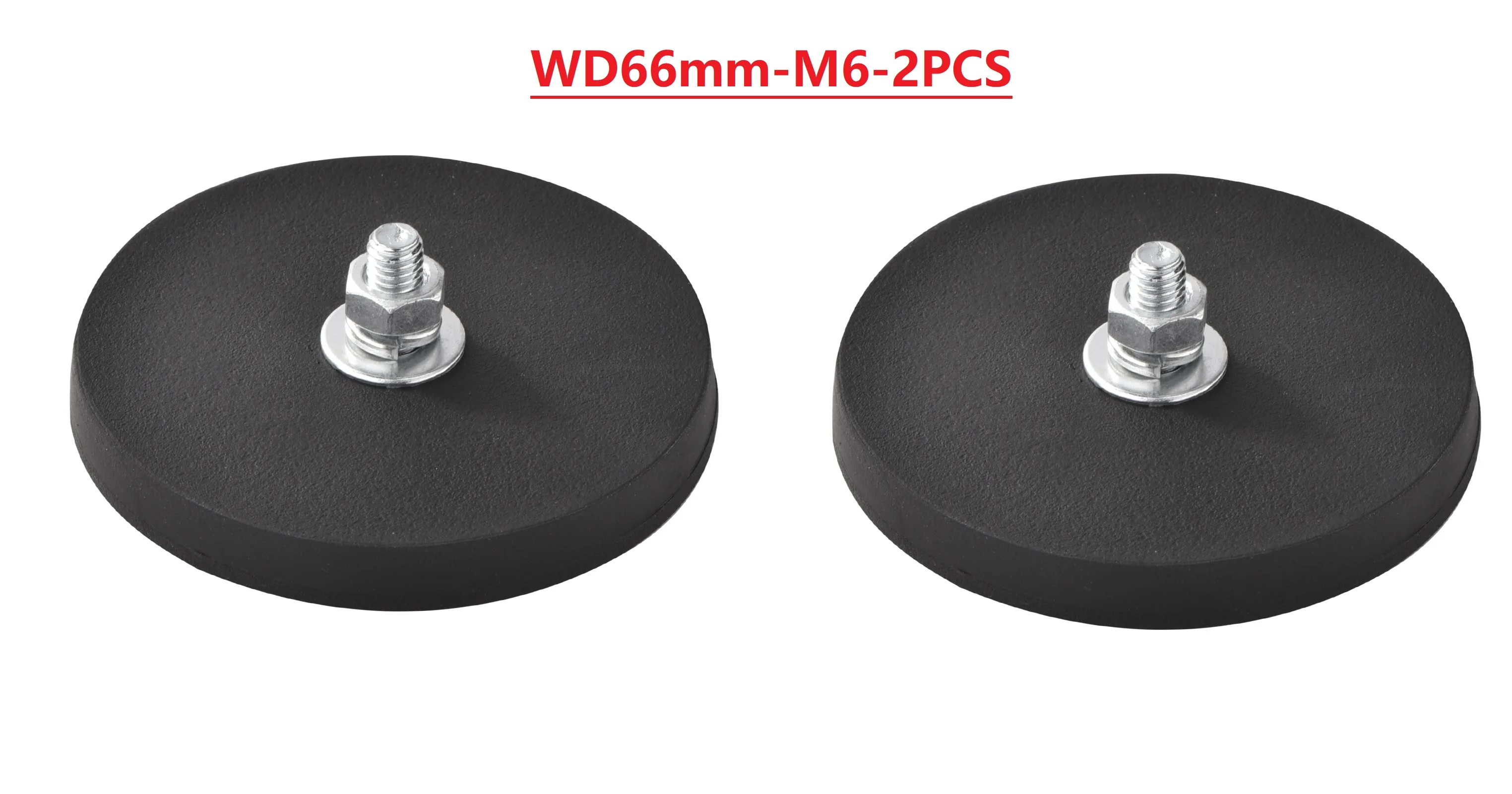

66 мм 88 мм 2 шт. M6 прочный резиновый болт с магнитным основанием с винтами и шайбами магнитный для рабочего освещения внедорожника подставка для внедорожного освещения фиксированная