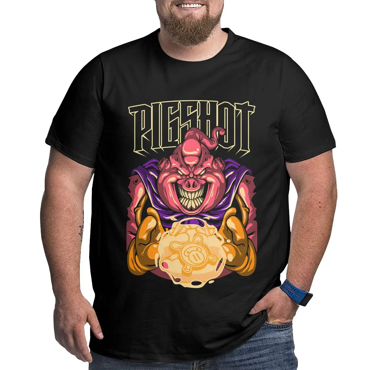 

Мужские футболки в стиле панк, Классические хлопковые футболки с коротким рукавом, большие свободные топы, футболки для высоких мужчин, оде...