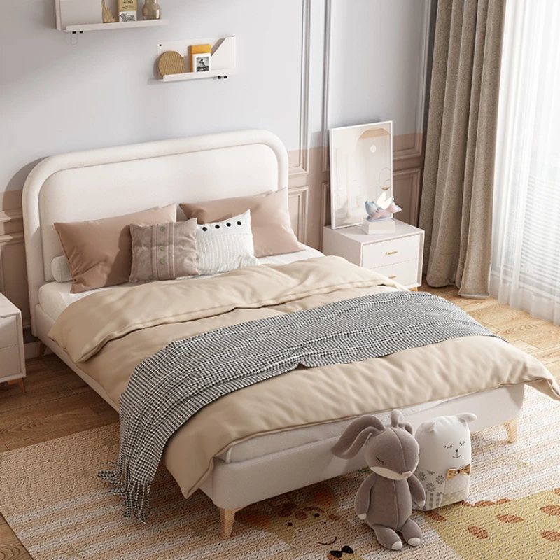 Роскошная детская кровать на заказ мягкая сумка белая для одного человека мебель