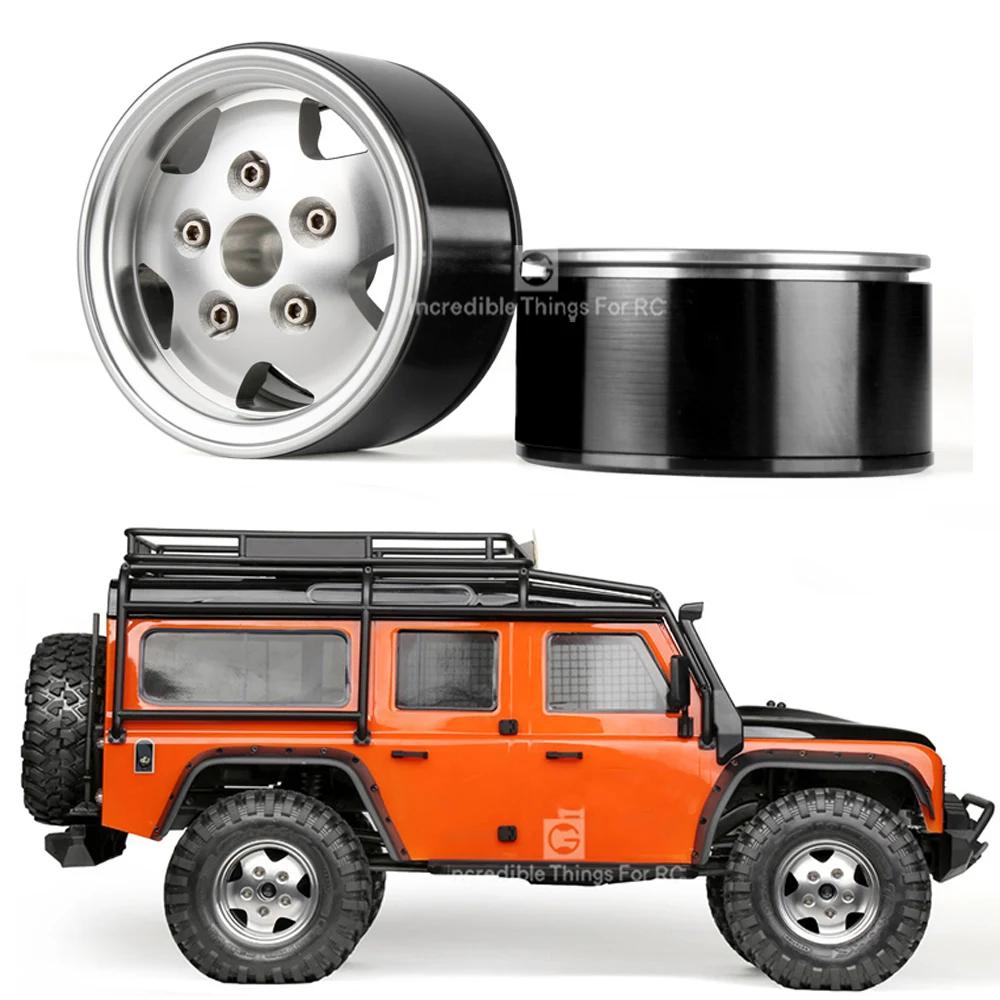 

2Pcs 2.2-inch metal clip tire wheel hub beadlock Rim For 1/10 RC Crawler Car Traxxas TRX4 Defender AXIAL SCX10 RC4WD D90 Parts