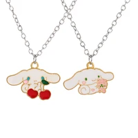 fashion kawaii sanrio cartoon kuromi mymelody cinnamorol necklace lovely girl couple sanrio pendant necklace