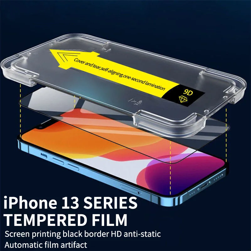 Фото Защитное стекло, закаленное стекло для iPhone 13 14 12 11 PRO MAX 14 13 mini XR XS №3