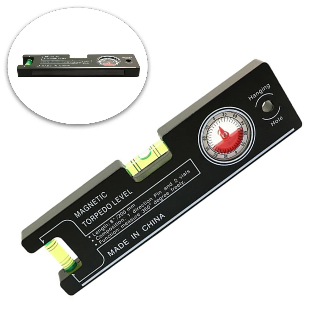 

Portable Level Bubble Ruler High Precision Strong Magnetic Angle Slope Measure Instrument Spirit Level Measure Tools