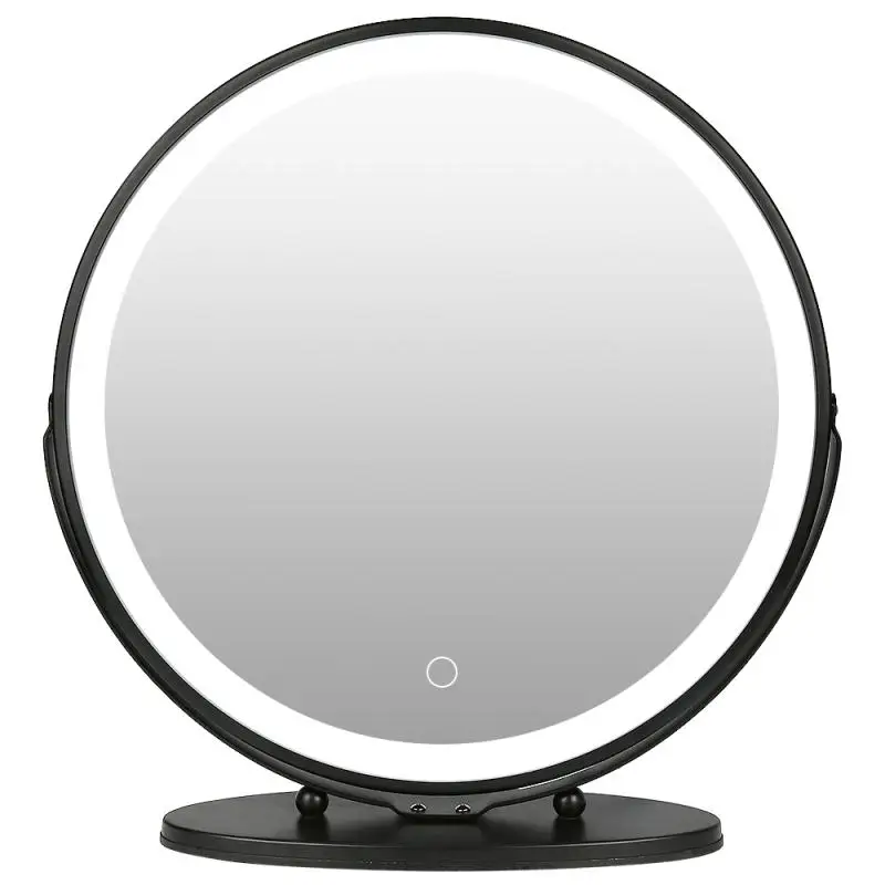 

Зеркало для макияжа с регулируемым сенсорным диммером и USB-подсветкой
