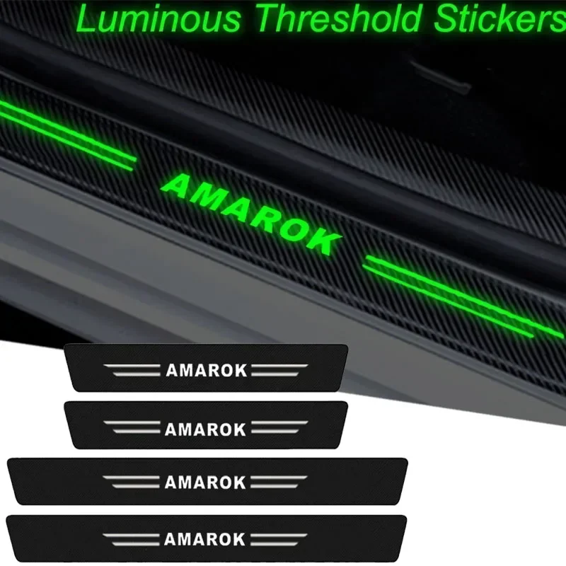 Светящиеся наклейки на порог автомобиля накладку для Amarok защитные задний