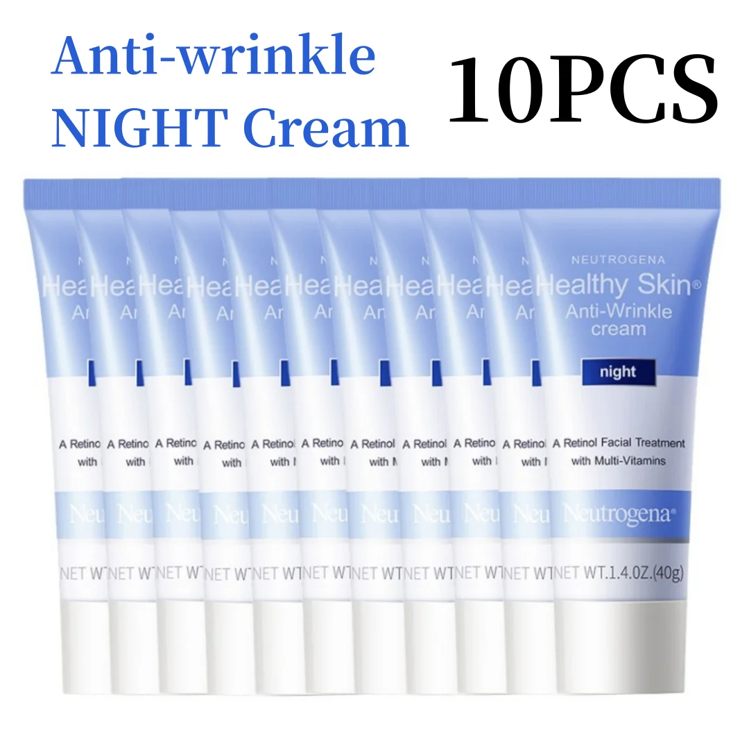 

10PCS Neutrogena Anti-wrinkle Night Cream Retinol Facial Treatment With Multi-Vitamin Reduce Fine Lines Gently Smoothen Skin 40g