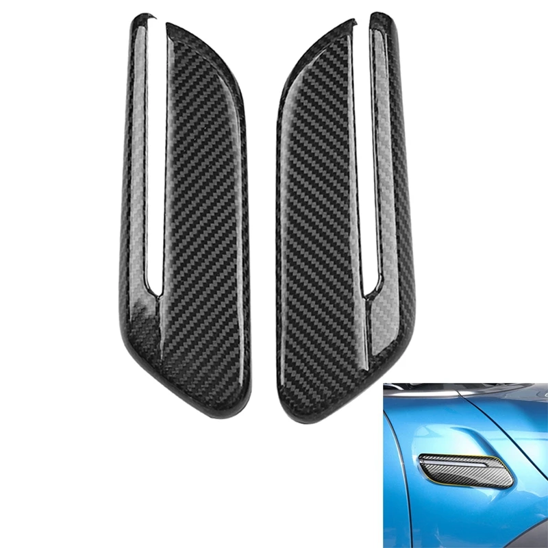 

2Pcs Car Carbon Fiber Side Turn Signal Cover Trim Fender Sticker Decoration For MINI Cooper F55 F56 F57 2021 2022