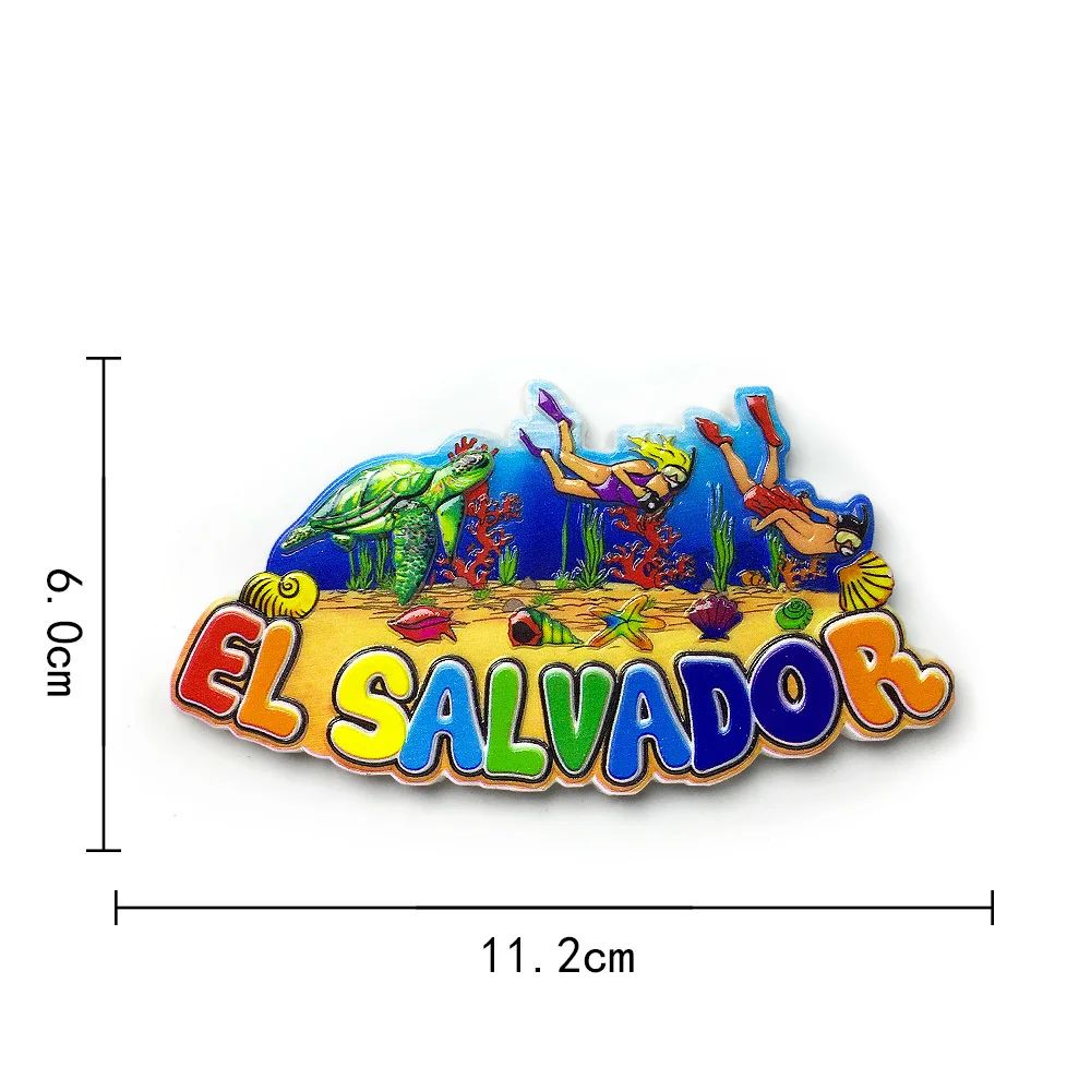 

Магнит на холодильник El Salvador 3D океанский пейзаж