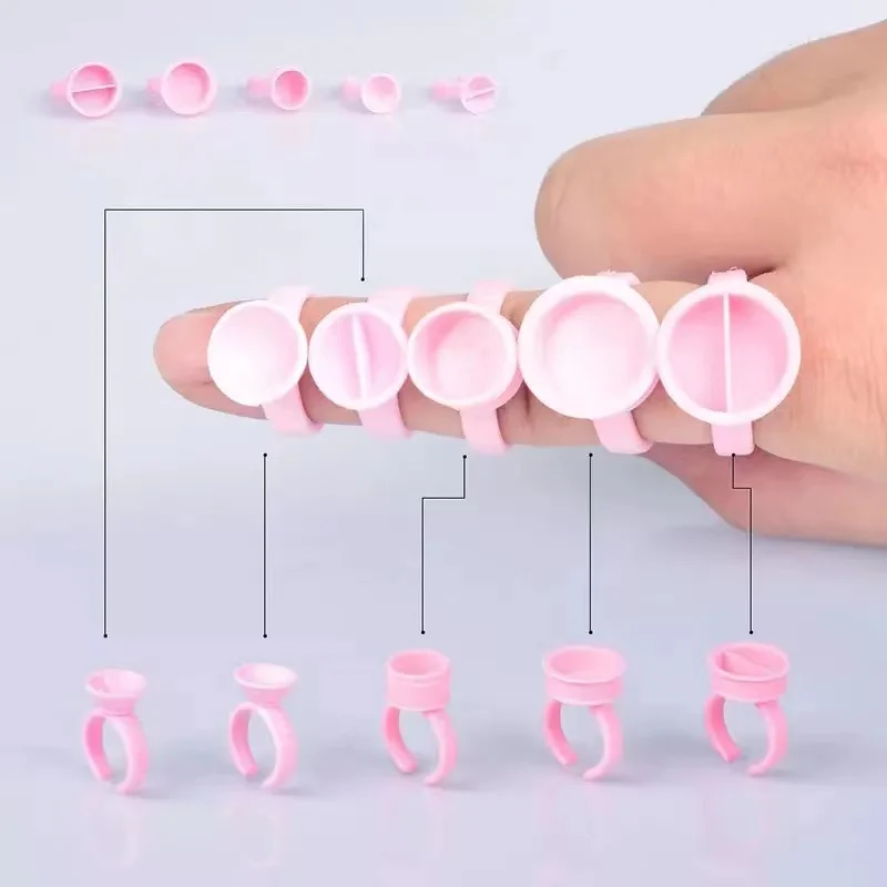 

500Pcs Microblading Disposable Caps Pink Ring Tattoo Ink Cup For Women Men Tattoo Needle Supplies Accessorie Makeup Tattoo Tool