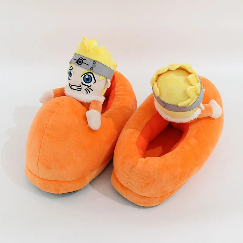 New Anime Naruto Uzumaki Kawaii Slipper Cosplay Costume Shoes Men Women Couple Indoor Home Winter Warm Slipper