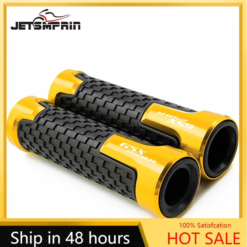 

For Suzuki GSX250R 7/8" 22mm CNC Universal Motorcycle Handle Grips Accessories Anti-Slip Rubber Gel Handlebar Grip Parts Logo