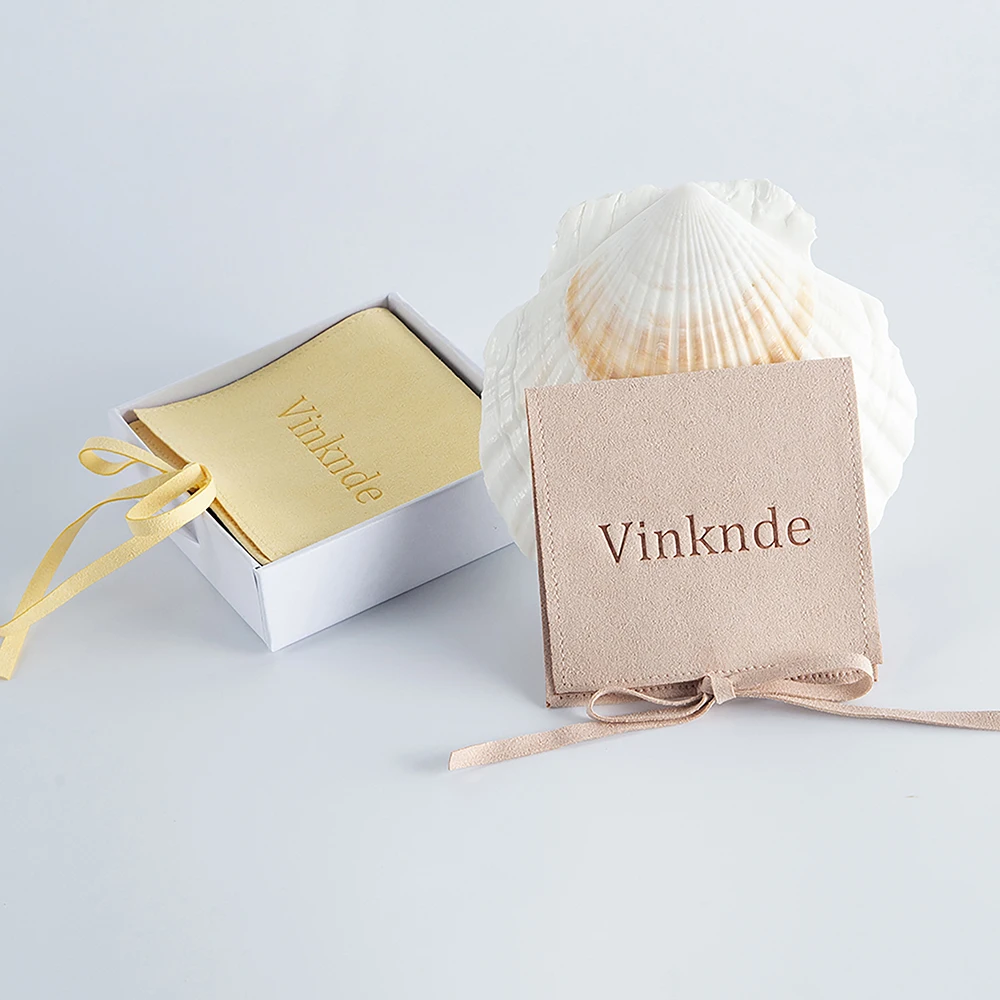 Personalized Logo Microfiber Jewelry Small Gift Bag Wedding Favors For Guests Bulk 100 Eyelashes Lipstick Cosmetic Organizer Ba