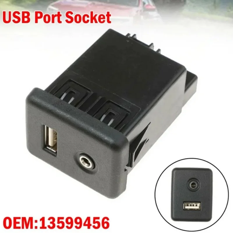 

Для Opel Vauxhall Insignia A Astra K LaCrosse GMC Chevrolet Buick USB и AUX разъем для центральной консоли, разъем с двумя портами