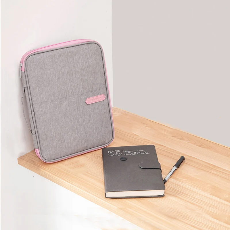 Fashion Briefcase Men Women Waterproof Travel Document Storage Bag Office Business Trip Organize Handbag Accessories Supplies