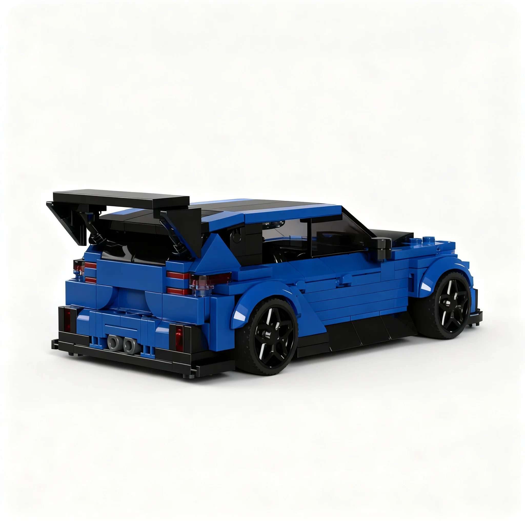Фото 413 деталей MOC City Champions Subaru Performance B STI, модель из строительных блоков, рождественские подарки, подарок на день рождения, художественная сборка, DIY, образовательный набор №2