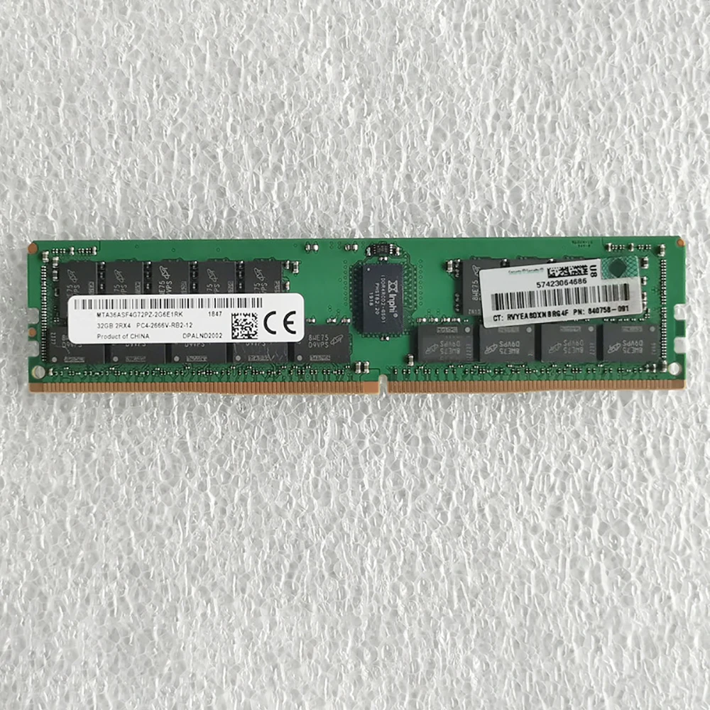 

1 Pcs For HPE Microserver Gen10 Plus RAM 32G 32GB DDR4 2Rx4 2666 ECC Server Memory Fast Ship High Quality