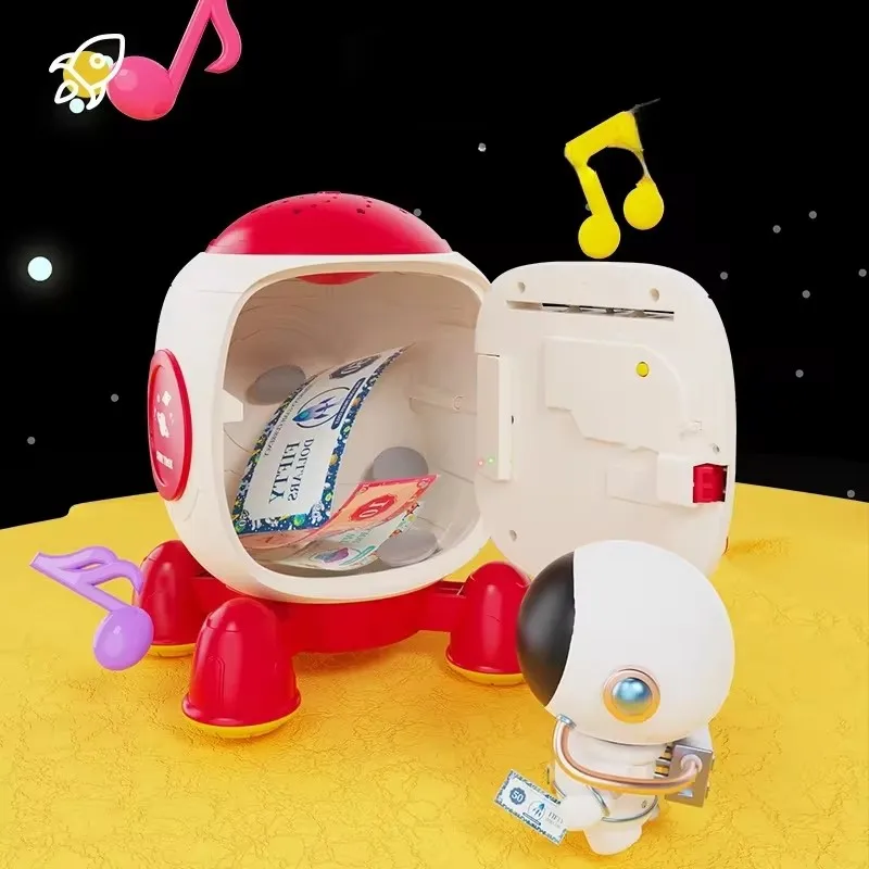 Электронная Копилка С Космической Ракетой Для Детей Безопасный Органайзер