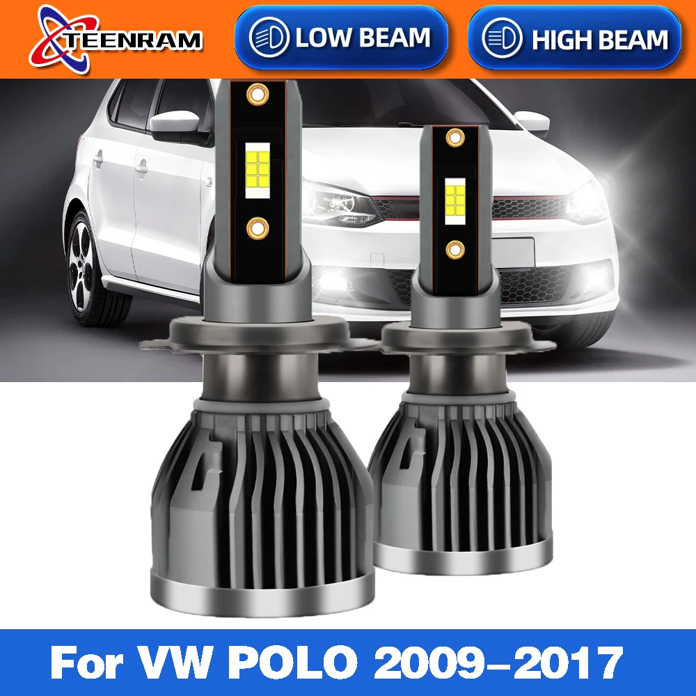 

H7 Car LED Headlights Bulb CANBUS Car Lights 20000LM LED Headlamps 12V 6000K For VW POLO 2009-2011 2012 2013 2014 2015 2016 2017