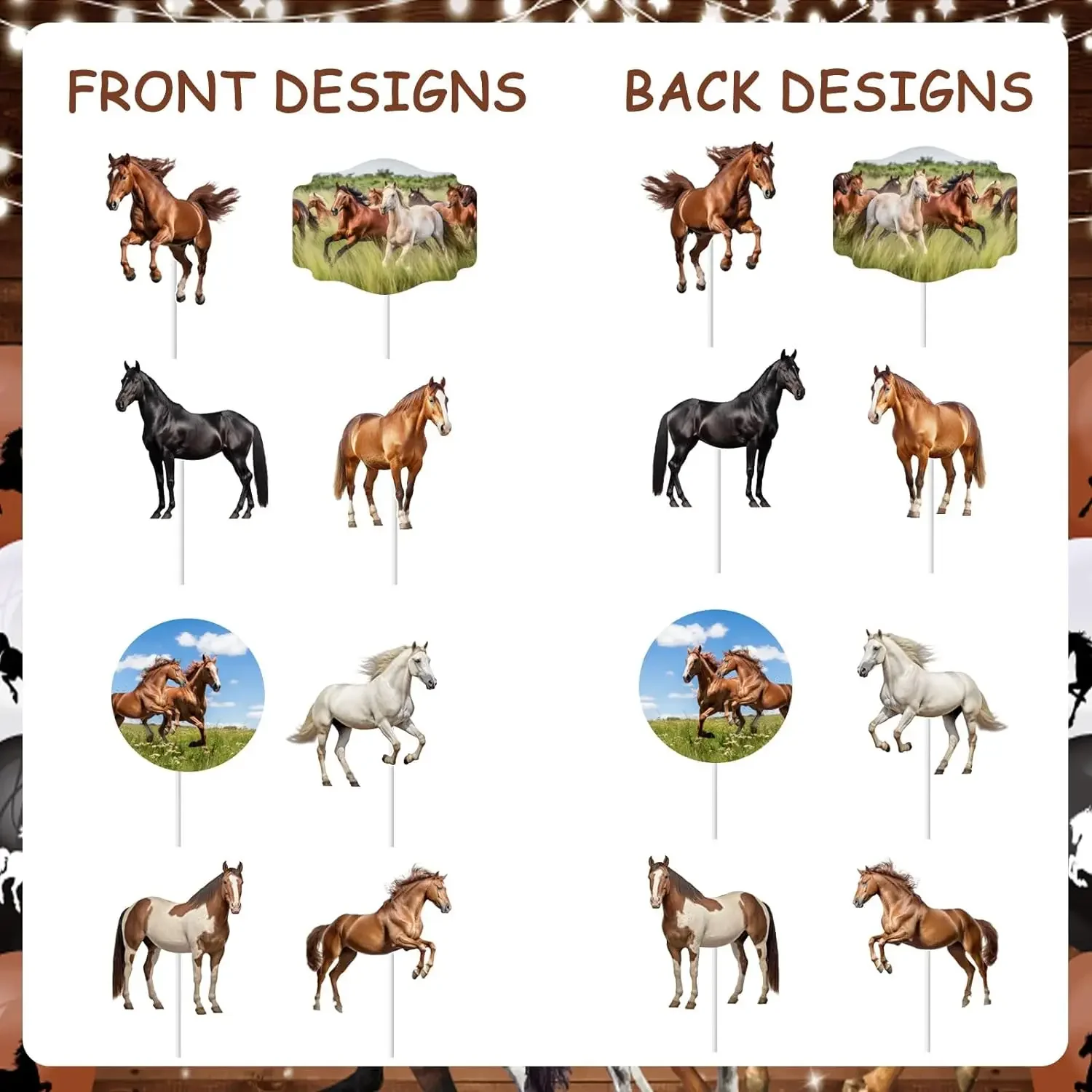 Центральные части лошадей настольные панели гоночный декор тематика Бохо лошади