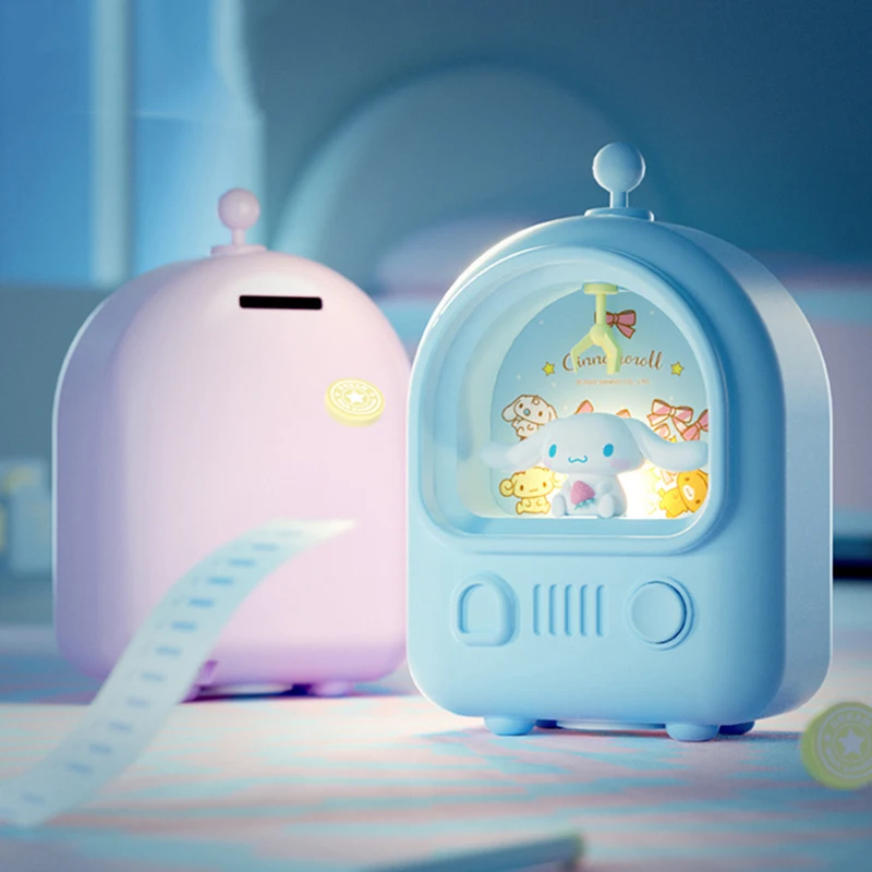 

Kawaii Sanrio Копилка носветильник Mymelody Cinnamoroll Kuromi аксессуары Милая красота Usb домашняя спальня детские игрушки подарок